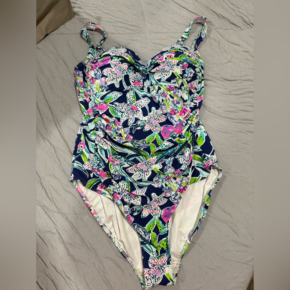 One piece Floral Swimwear